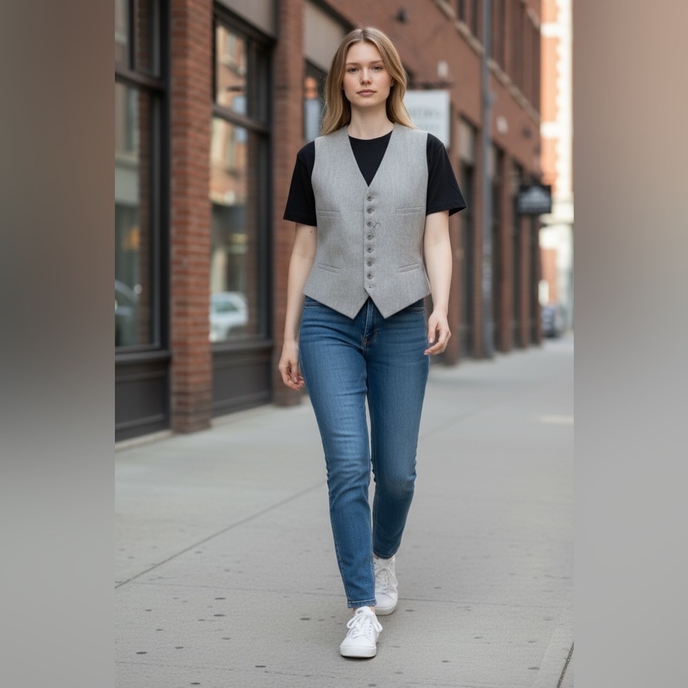 Ralph Lauren collection vest with jeweled buttons‌‌‌‌‌‌‌‌‌‌‌‌‌‌‌‌‌‌‌‌‌‌